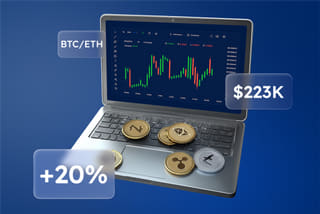 Technology visualisation of an AI automated trading system on trader pro